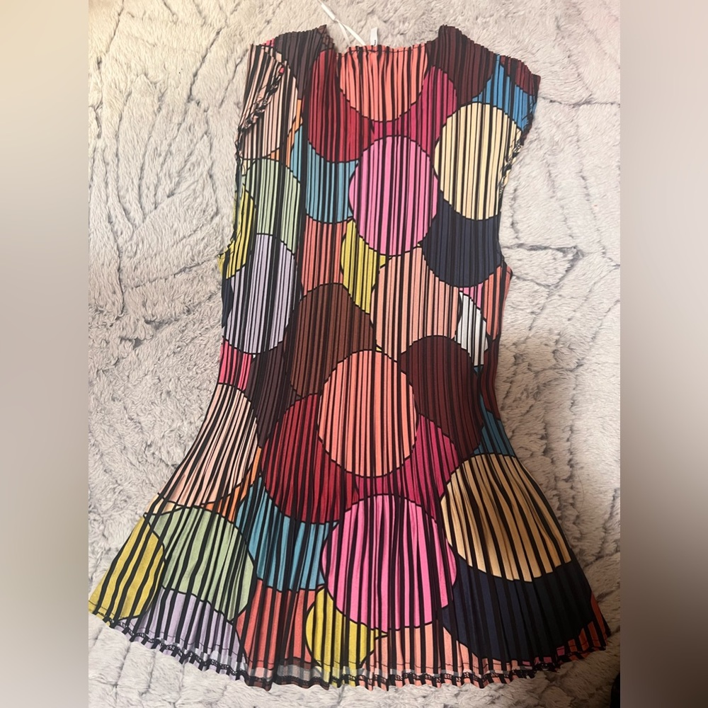 Multi color 100% polyester blouse